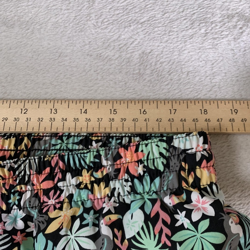 Chubbies‎ Shorts Mens 2XL Black Tropical Floral Swim Trunks Drawstring Lined - Picture 3 of 11